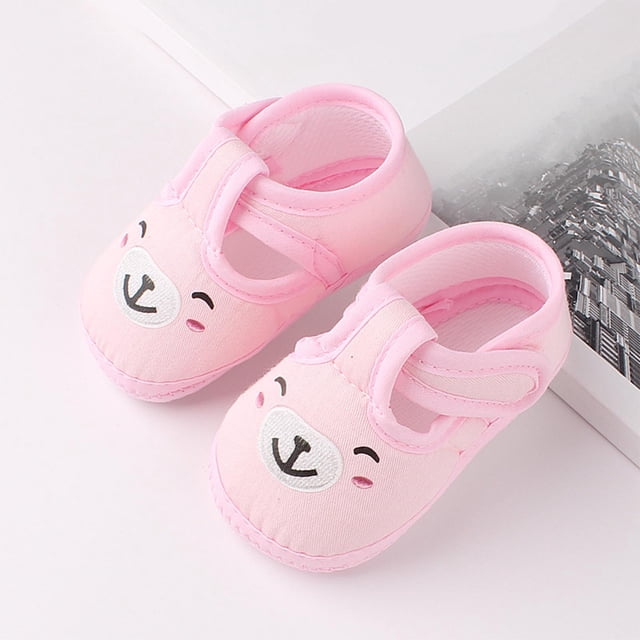 Baby’s First Walkers Ohufall Children's Soft Soled Cloth Shoes Baby Walking Shoes Comfortable Shoes With Wrapped Feet