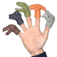 thumbnail image 3 of Vogacara 5 piezas pequeños juguetes de dedo dinosaurios marionetas de dedo ligero educativo temprano mano historia juguete de goma juguete niños Juguetes Tipo 2 Vogacara FN007534-02, 3 of 6
