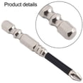 thumbnail image 5 of 1pc Cross Magnetic Screwdriver Bit Alloy Steel Anti-Slip Long Drill Bits PH2 likeweier, 5 of 5