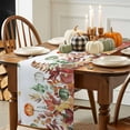 thumbnail image 3 of Fall Pumpkin Table Runner, Autumn Thanksgiving Kitchen Dining Table Decoration for Home Party Decor 13x72 Inches, 3 of 9