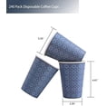 thumbnail image 2 of 240 Pack 12 oz Disposable Paper Cups, Hot/Cold Beverage Paper Drinking Cups, Navy Floral Paper Coffee Cups 12 oz for Home-use, Office, Restaurant and Events, 2 of 6