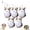 5pcs, variant on Meowl Plush Voice-Playing Charm,Meowl Keychain with Squeeze Sound,Cute Cat Plush Keychain,Fidget Stress Relief Decor
