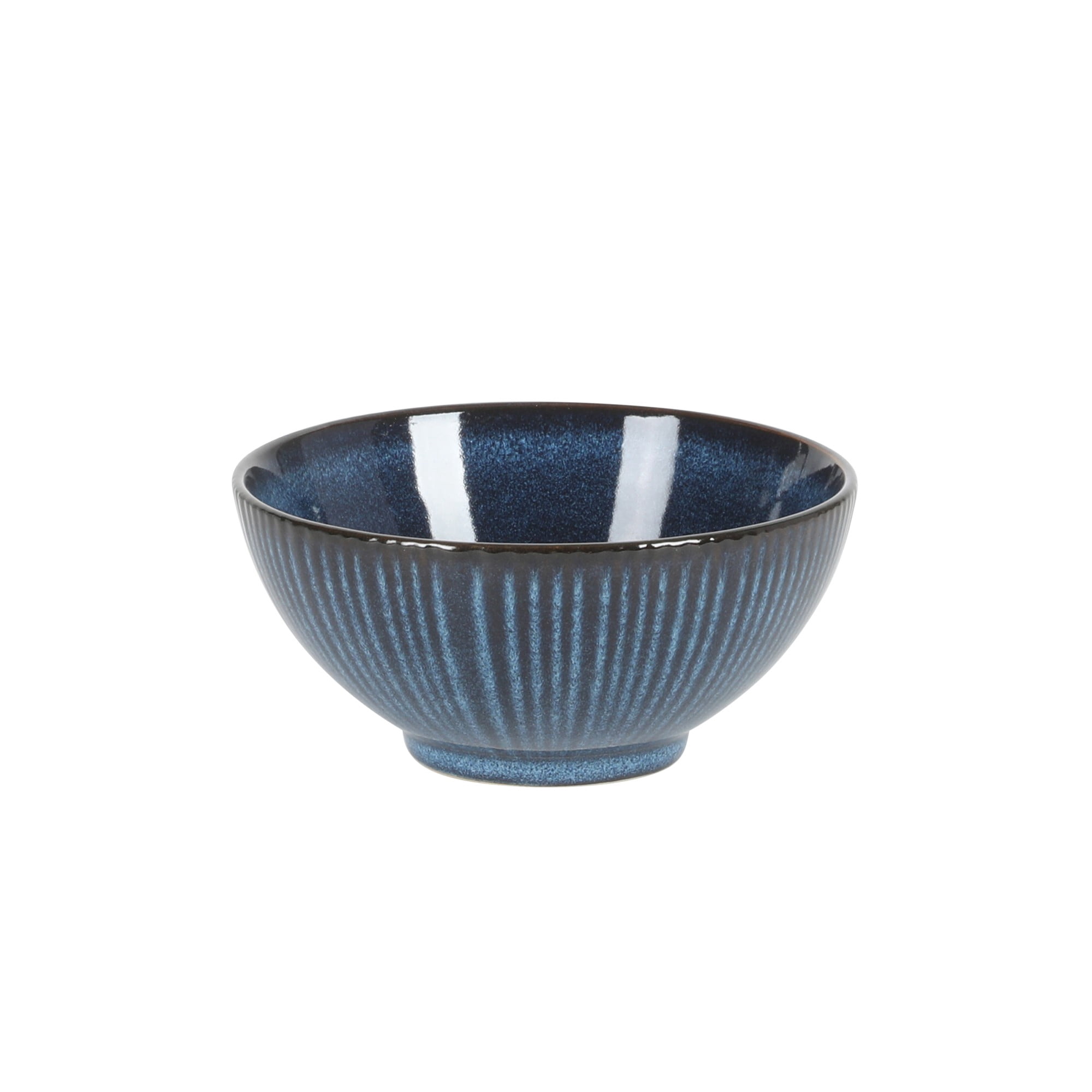 Gibson Elite Midnight Lune 12-Piece Cobalt Blue Stoneware Dinnerware Set