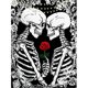 thumbnail image 1 of Diamond Drill Rose Couple Skull 5D Kits de pintura DIY Full Round Art (WT1475) Rojo FLhrweasw Nuevo, 1 of 9