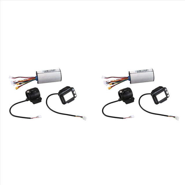 2X Controlador de E-Scooter, Pieza de Repuesto, Scooter EléCtrico, Bicicleta, Controlador de 36 V, Monitor LCD, Juego de Frenos, Accesorio de Ciclismo