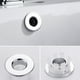 thumbnail image 4 of Toystoory Anillo de cubierta de desbordamiento de fregadero Vintage, agujero de lavabo de oficina, tapa de drenaje de tapa de Metal redonda para Accesorios de baño Bronce, 4 of 6