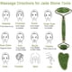 thumbnail image 3 of Jade Roller and Gua Sha Set - 100% Natural & Authentic - Body & Face Massager Roller for Eye Puffiness, Skin Tightening, Jawline & Fine Lines, Beauty, 3 of 5