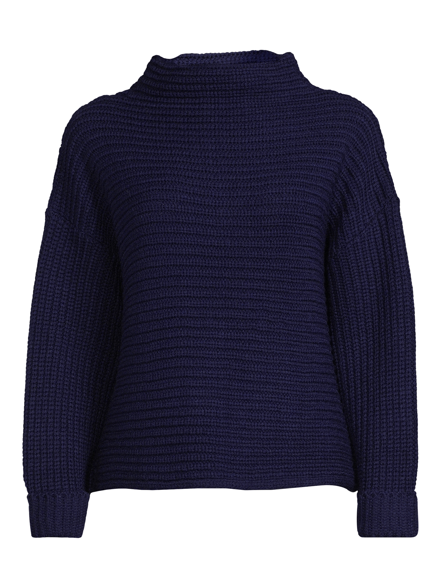 Time and Tru Women's Horizontal Shaker Knit Sweater