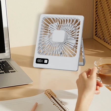 AZXY Desk Fan Small Fans for Desk Desktop Table Fans for Home Rechargeable Quiet Personal Tabletop Fans for Bedroom