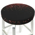thumbnail image 3 of Daiia Red Glitter1 Stool Covers Round,Round Bar Stool Covers Waterproof Bar Chair Covers Washable Stool Cushion Slipcover for 12-14 Inch Chair-14 inch, 3 of 7