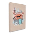 thumbnail image 4 of Stupell Industries Happy Crab Bathing Animals & Insects Painting Gallery Wrapped Canvas Art Print Wall Art, 16 x 20, 4 of 8