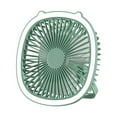 thumbnail image 2 of Ventilador de techo pequeño recargable por USB | Ventilador portátil para colgar en el escritorio, el dormitorio y el camping | Ventilador regulable de 3 velocidades para interior y exterior con luz, 2 of 6