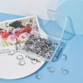thumbnail image 6 of 1 Box 80Pcs Huggie Hoop 15mm Round Leverback Earring Hooks Stainless Steel Lever Backs Hinged Huggie Hoops with Loops Earwires Leverbacks Ear Wires for Jewelry Making DIY Earrings Findings, 6 of 9