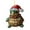 B, variant on Hometravel Santa Hat Turtle Ornament, Cute Christmas Acrylic Hanging Decor with Glitter, Festive Animal Theme Tree Decoration, Seasonal Holiday Display