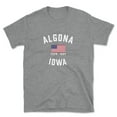 thumbnail image 1 of Algona Iowa Patriot Men's Cotton T-Shirt, 1 of 1