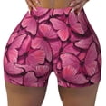 thumbnail image 2 of Lsque Butterfly Pattern High Waisted Biker Shorts for Women-Tummy Control Fitness Athletic Workout Running Yoga Gym Shorts,Moisture-Wicking-Small, 2 of 9
