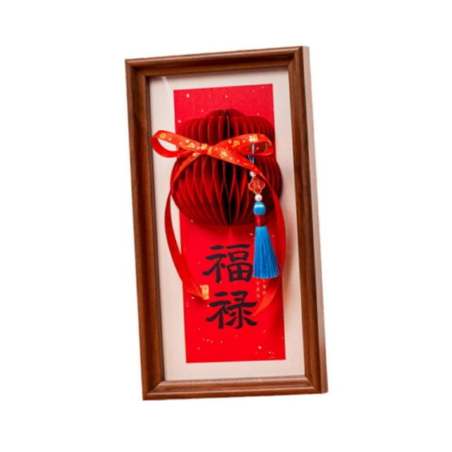 Cuadro decorativo de Año Nuevo para el Festival de Primavera, marco de fotos para mesa y pared. estilo A