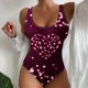 thumbnail image 1 of Acyse Womens Bikinis for Summer Clearance Juniors Cute And Fashionable Valentine's Day Beach Swimsuit Printed Summer On E-piece Swimsuit Swimsuit, 1 of 3