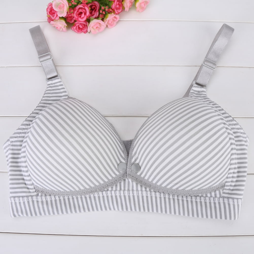 Ejoyous Women Wire Free Soft Cotton Maternity Bra Pregnant Underwear