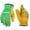 Green, variant on FEISHDEK Kids Leather Gardening Gloves for Toddlers, Breathable Yard Work Gloves (Blue, Medium,Age 4-6)