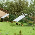 thumbnail image 2 of PawHut Galvanized Large Chicken Coop Cage Walk-in Enclosure 9.8'x32.8'x6.4', 2 of 10
