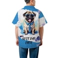 thumbnail image 5 of Happy Father's Day Best Pug Cool Dad Ever Hawaiian Shirt Breathable Summer Unisex Merch Dog Lover Gifts - 12007, 5 of 6