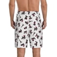 thumbnail image 3 of Kdxio Poodle Dog Print Mens Sleep Shorts Bottoms Soft Comfy Pajama Wear Pants with Drawstring Pockets, 3 of 7
