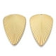 thumbnail image 1 of Ion Plating(IP) 304 Stainless Steel Pendants Leaf Charm Real 18K Gold Plated 46x32.5x1.5mm Hole: 1.5mm, 1 of 2