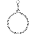 thumbnail image 1 of Collar de adiestramiento para perros M-3,5 mm x 55 cm, cadena ajustable de acero macizo, cadena metálica tipo serpiente para mascotas, 1 of 5