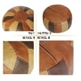 thumbnail image 5 of Thgonwid Unstuffed 21*13 inch Vegan Leather Pouf, Multi Color, 5 of 8