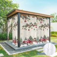 thumbnail image 6 of Outdoor Curtains for Patio Waterproof, Christmas Outdoor Privacy Panels Grommet, Xmas Snowman Truck Snowflake Tree Balls Rustic Blackout Outside Curtains for Porch/Cabana 54"x108", 2 Panels, 6 of 8