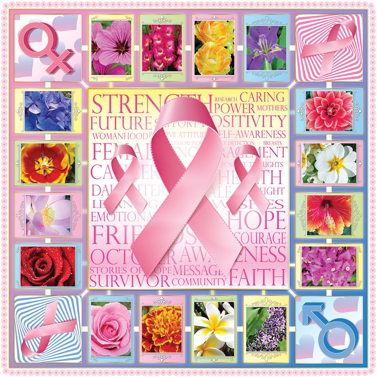 Springbok Symbols of Strength Breast Cancer Awareness 500 Piece