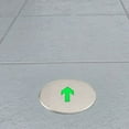 thumbnail image 2 of Voiceine Emergency Exit Sign Glow in the Dark Exit Stainless Steel Directional Floor Sign for Indoor and Outdoor for Business Office Warehouse, 2 of 10