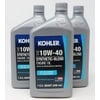 Kohler 25 357 71-S (3 Pack) SAE 10W-40 Synthetic-Blend Engine Oil