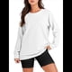 thumbnail image 1 of Sudaderas de Gran Tamaño para Mujer, Cuello Redondo, Larga, Sudaderas con Cremallera Lateral, Ropa de Otoño 2025 XL, 1 of 9