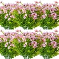 thumbnail image 5 of Clearance! Liulin Artificial Violet Flowers, Fake Flowers Plant UV Resistant No Fade Faux Flower Hanging Plant Plastic Greenery Shrubs Garden Porch Window Box Decorating, Silk Violet Flower, Purple, 5 of 9