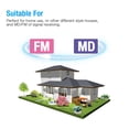 thumbnail image 4 of JIAHAOO F Type 75 Ohm FM Antenna 2 Metre Cable Dipole Design Easy Plug In Installation For Home Audio Receiver Device, 4 of 8