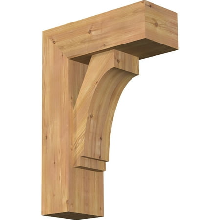 

Ekena Millwork 7 1/2 W x 20 D x 28 H Imperial Block Smooth Bracket w/ Offset Brace Western Red Cedar