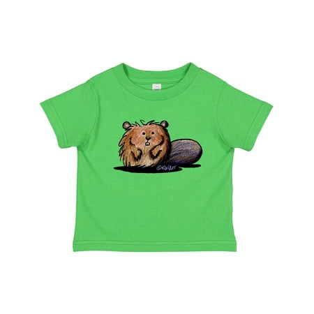 

Inktastic KiniArt Beaver Gift Toddler Boy or Toddler Girl T-Shirt