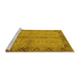 thumbnail image 2 of Ahgly Company Machine Washable Indoor Rectangle Oriental Yellow Traditional Area Rugs, 2' x 5', 2 of 4