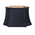 thumbnail image 2 of 16" Black with Bronze Lining Premium Oblong Shantung Lampshade, 2 of 5