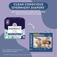 thumbnail image 6 of The Honest Company, Clean Conscious™ Overnight Diapers, Cozy Cloud + Star Signs, Size 6, 34 Count Club Box, 6 of 8