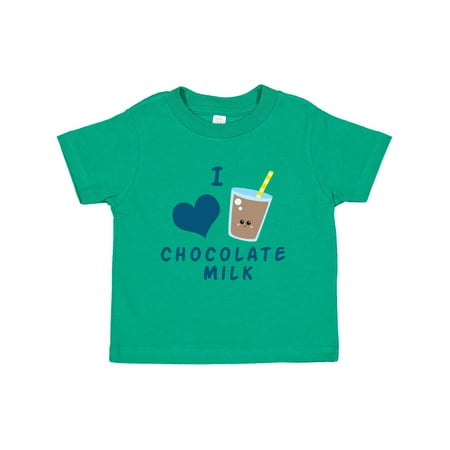 

Inktastic I Love Chocolate Milk Gift Toddler Boy or Toddler Girl T-Shirt