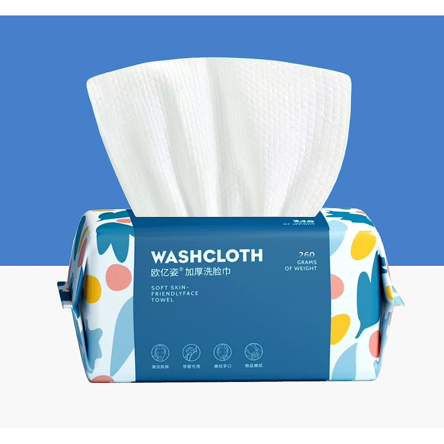 100 Count Disposable Face Towel,Thickening Ultra Soft Washcloths,Facial