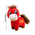 thumbnail image 3 of Encanto cultural: La mascota del Año del Caballo 2026 está diseñada en un estilo tradicional chino, con sillas de montar bordadas y crines de hilo dorado, que encarnan el estilo de las pinturas de cab, 3 of 8