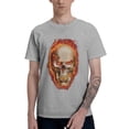 thumbnail image 2 of Skull T-Shirt for Men Cotton 100% Summer Tops Women Fashion Casual Short Sleeves Round Collar Short-Sleeve Couple Top Tees, 2 of 7