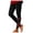 Black, variant on Women's Red Glass Print Leggings Yoga Pants for Fitness and Sports Control Top Leggings High Waist for Women Pack S