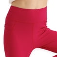 thumbnail image 4 of Girls Outerwear Leggings Yoga Pants High Waisted Wide Leg Fitness And Dance Pants 5-6 Years,Red Caqnni, 4 of 5