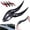 Black-B, variant on Car Roof Dragon Horns Modification, Universal Lovely Creative Devil Horn Car Exterior Decor, No-Drill Install Cool Cars Accessories for SUV, Sedan, Hatchback