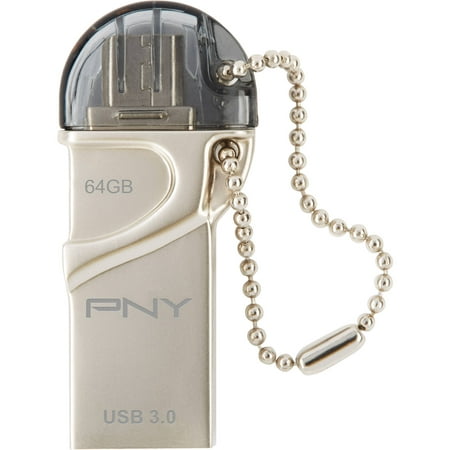 PNY 64GB Duo-Link OTG USB 3.0 Flash Drive for Android